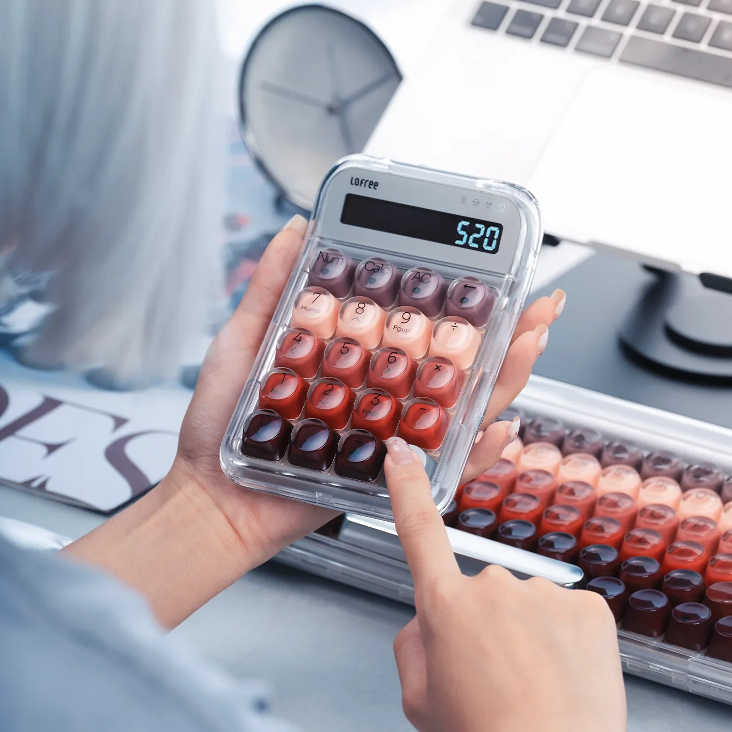 Lipstick Tri-Mode Wireless Numpad (Silver) - Image 5
