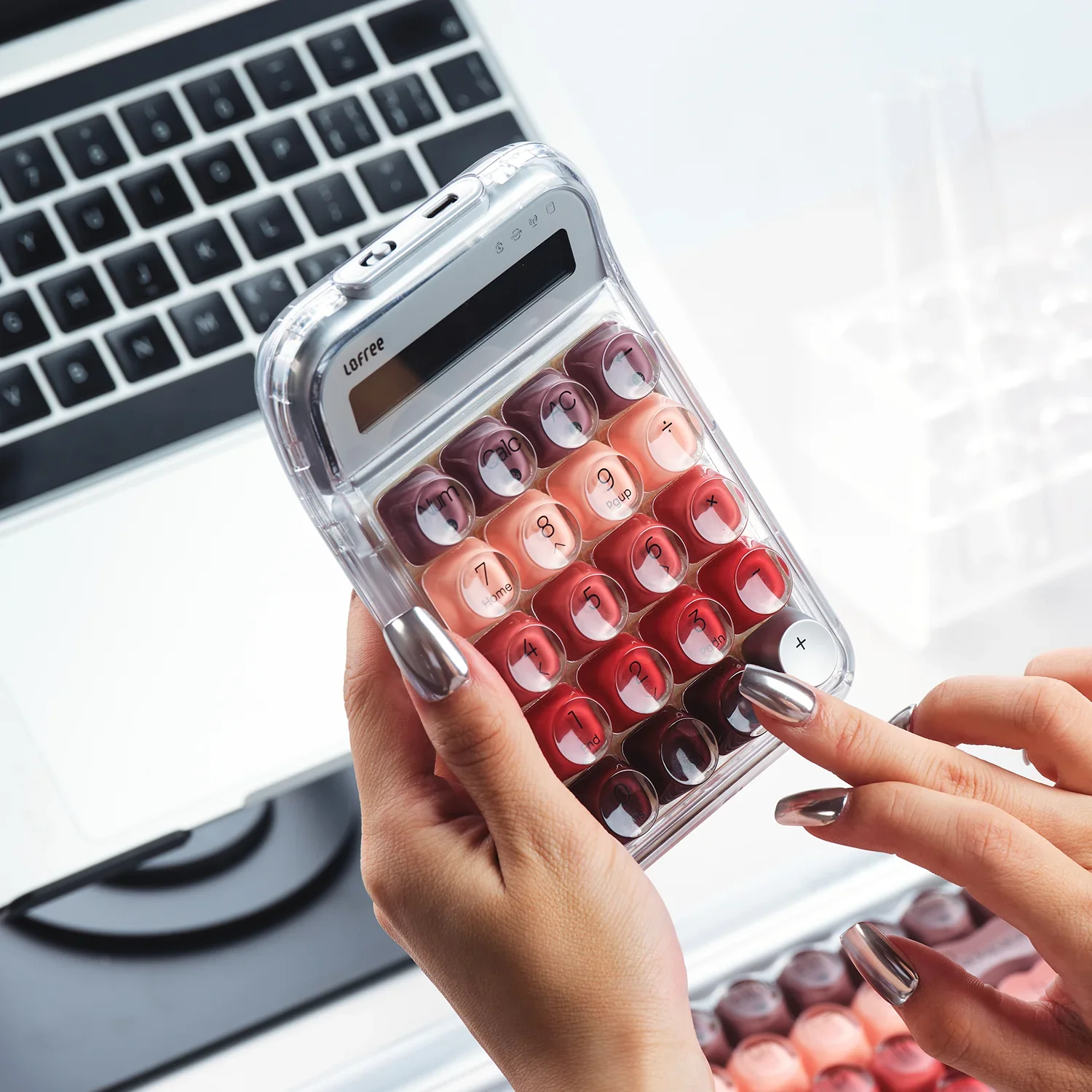 Lipstick Tri-Mode Wireless Numpad (Silver) - Image 6